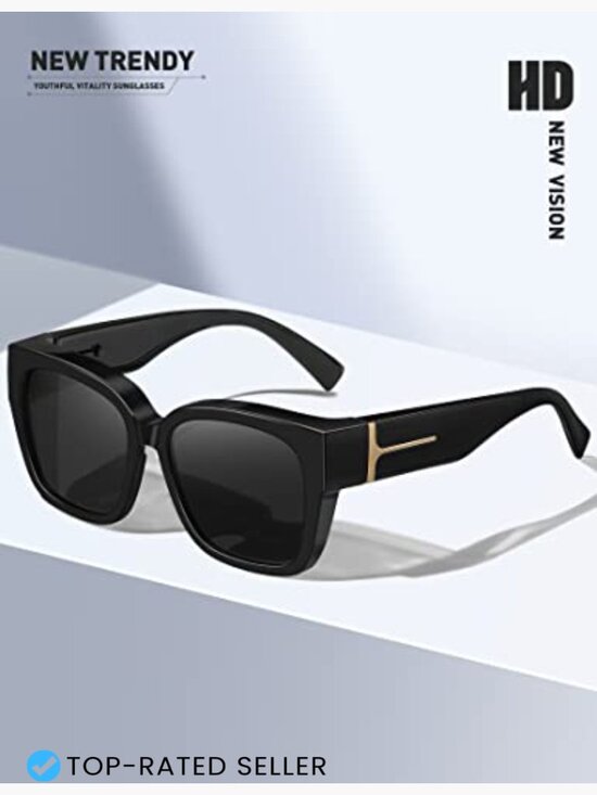 Oversized Fit Over Glasses Sunglasses Polarized Driving UV Protection Large main image 6